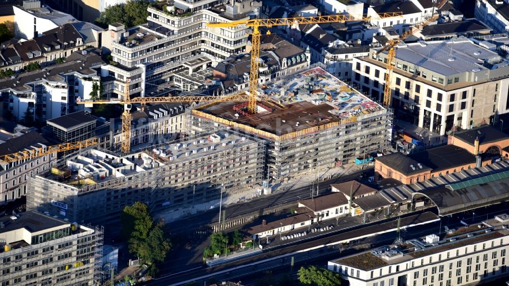 Bonn aus der Vogelperspektive: Baustelle Bürogebäude des Geschäftshauses Urban Soul im Zentrum in Bonn im Bundesland Nordrhein-Westfalen, Deutschland