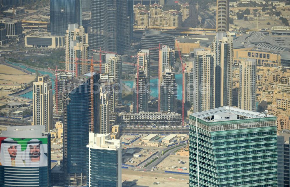 Luftbild Dubai - Baustelle von The Burj Residences in Dubai