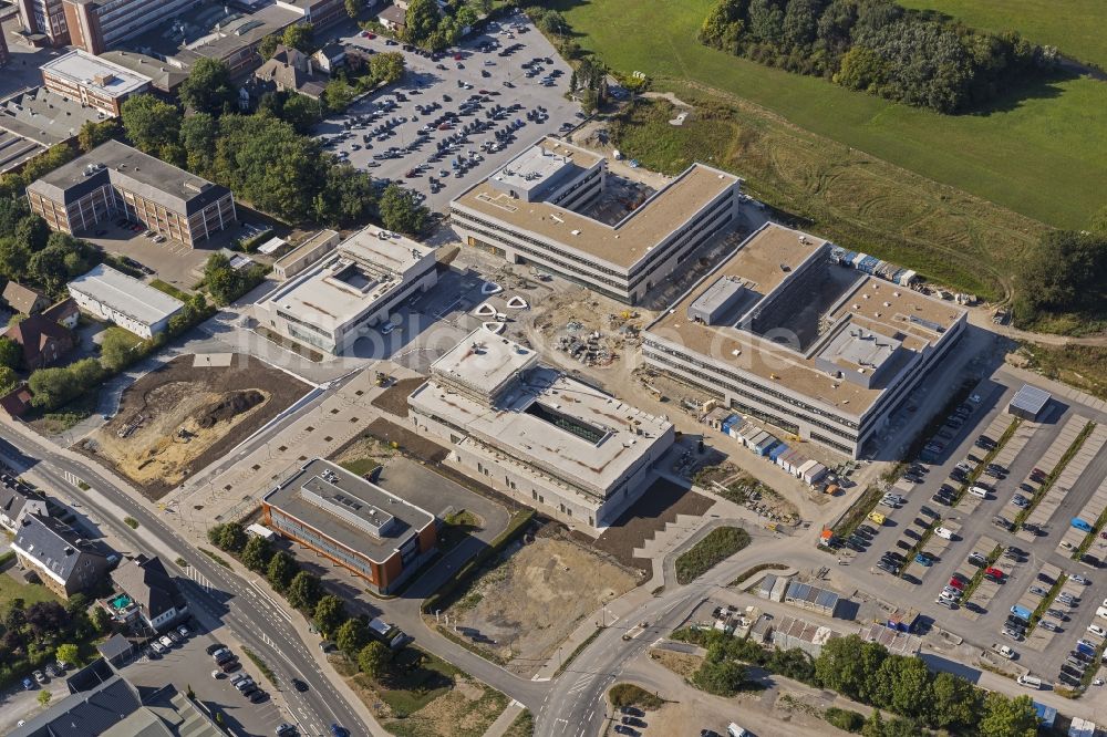 Luftbild Lippstadt - Baustelle auf dem Campus der Fachhochschule Lippstadt Hamm in Lippstadt an der Soester Börde in Nordrhein-Westfalen