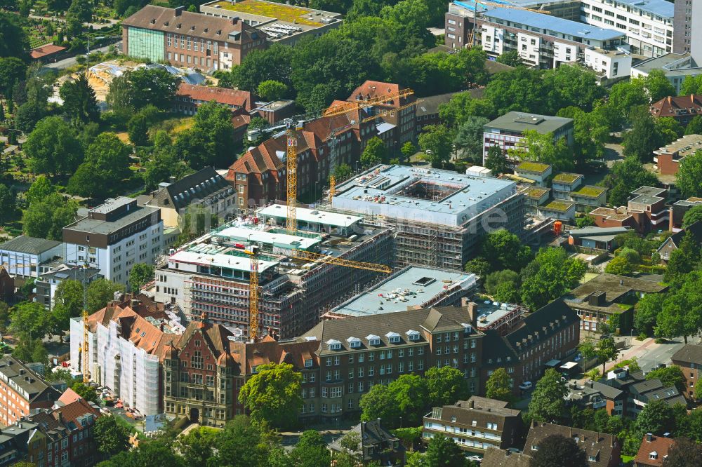 Luftbild Münster - Baustelle Campus der FH Münster zum Neubau des Hüffer-Campus in Münster im Bundesland Nordrhein-Westfalen, Deutschland