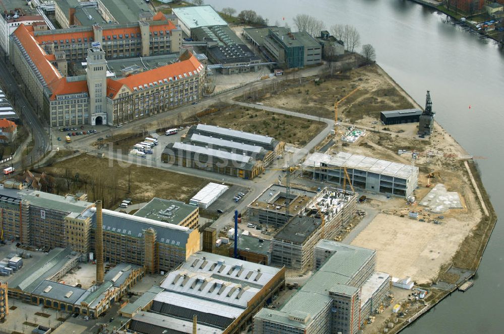 Berlin aus der Vogelperspektive: Baustelle des Campus Oberschöneweide der FHTW Berlin