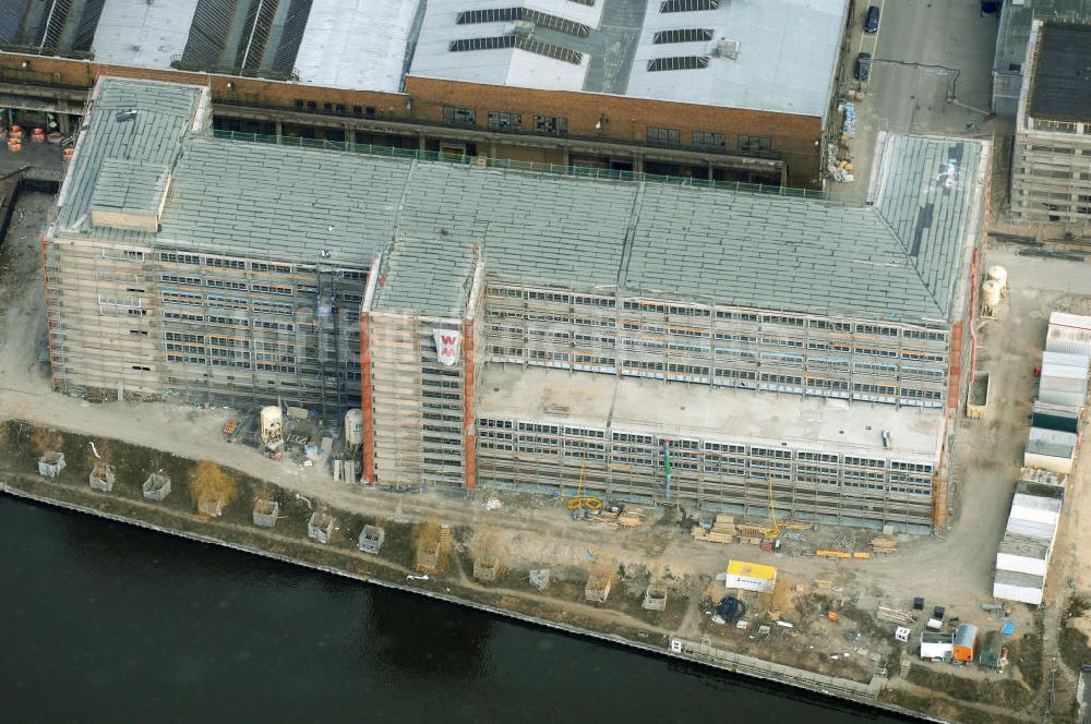 Luftaufnahme Berlin - Baustelle des Campus Oberschöneweide der FHTW Berlin