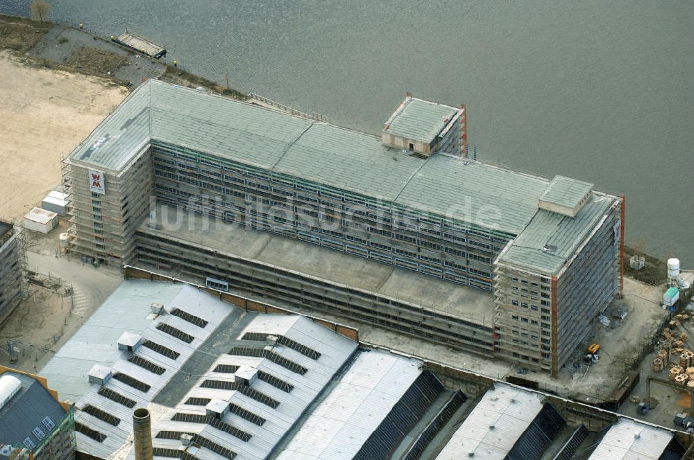 Berlin aus der Vogelperspektive: Baustelle des Campus Oberschöneweide der FHTW Berlin