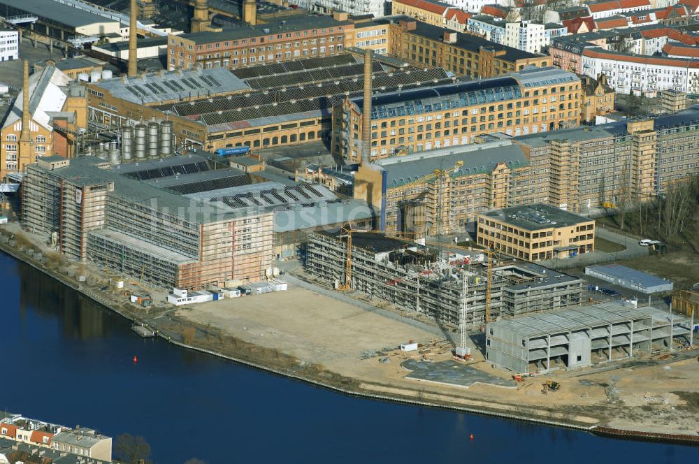 Luftbild Berlin - Baustelle des Campus Oberschöneweide der FHTW Berlin