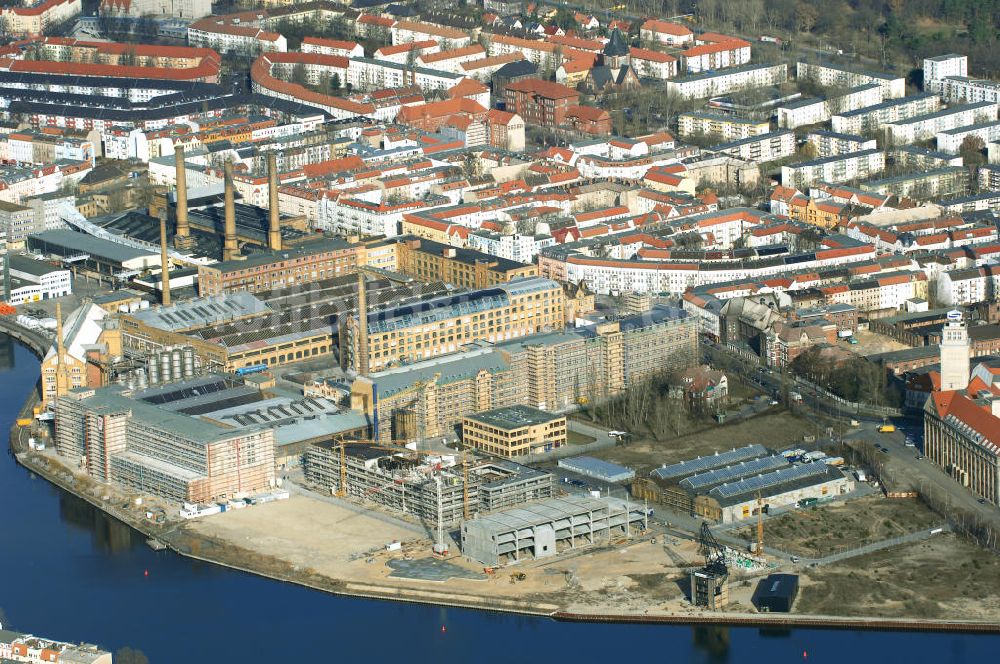 Berlin von oben - Baustelle des Campus Oberschöneweide der FHTW Berlin