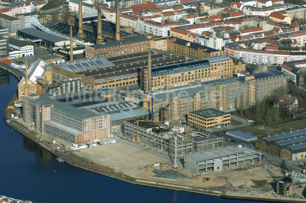 Berlin aus der Vogelperspektive: Baustelle des Campus Oberschöneweide der FHTW Berlin