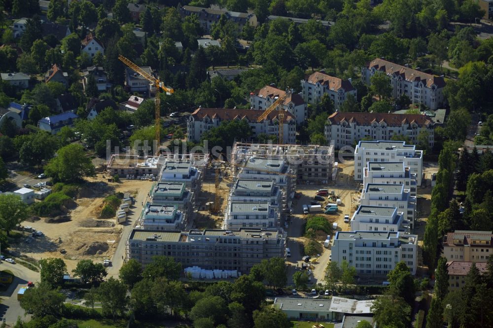 Luftbild Berlin - Baustelle des Cedelia-Bauprojekts in Berlin-Zehlendorf