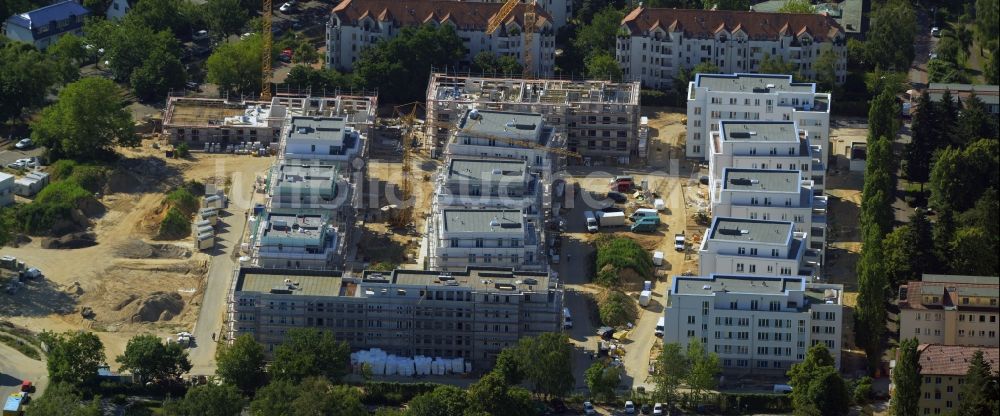 Berlin von oben - Baustelle des Cedelia-Bauprojekts in Berlin-Zehlendorf