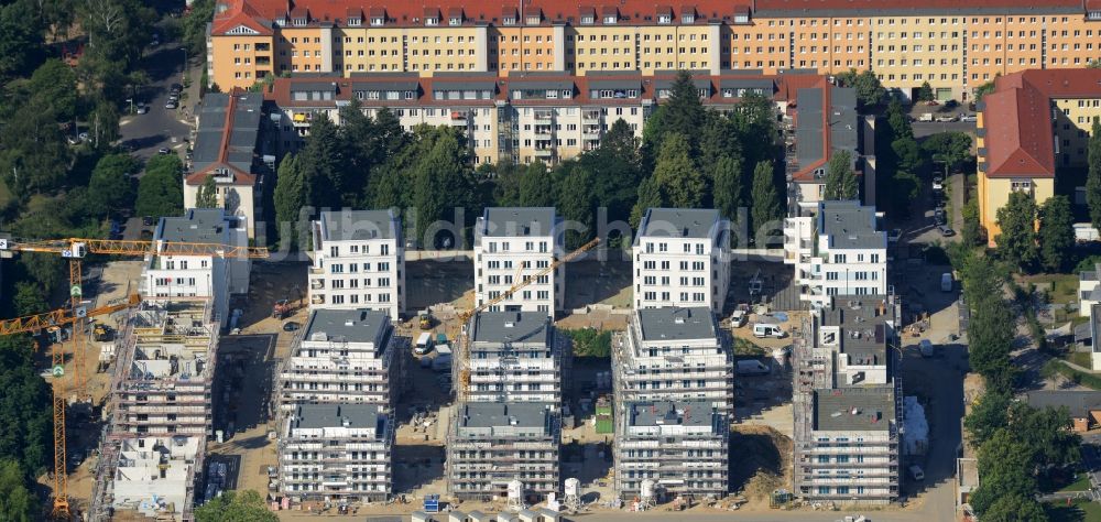 Berlin von oben - Baustelle des Cedelia-Bauprojekts in Berlin-Zehlendorf