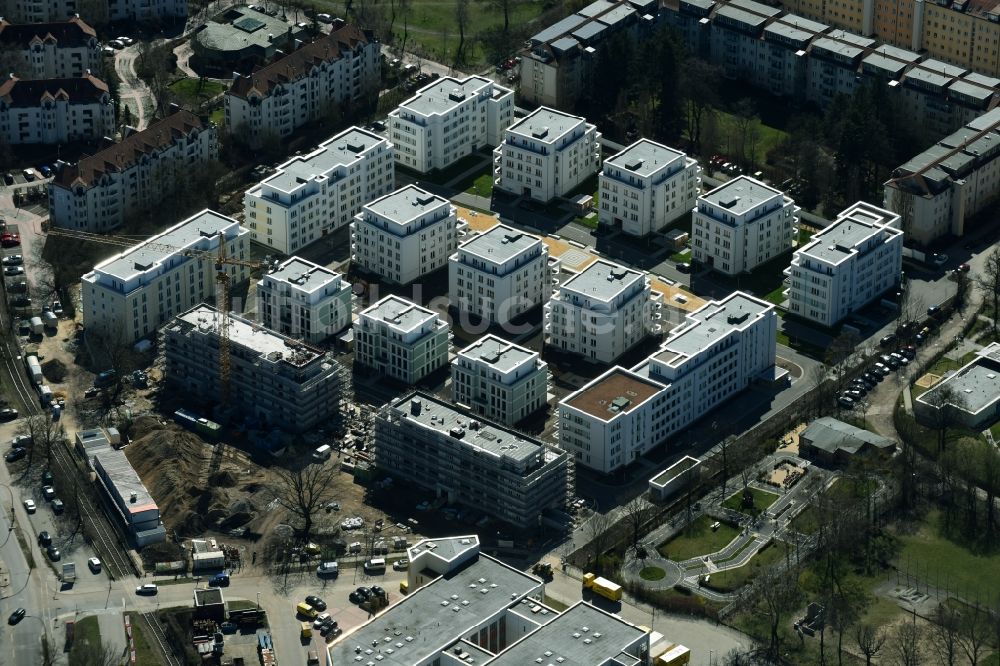 Luftbild Berlin - Baustelle des Cedelia-Bauprojekts in Berlin-Zehlendorf