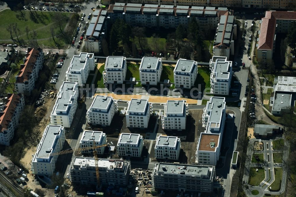 Berlin aus der Vogelperspektive: Baustelle des Cedelia-Bauprojekts in Berlin-Zehlendorf