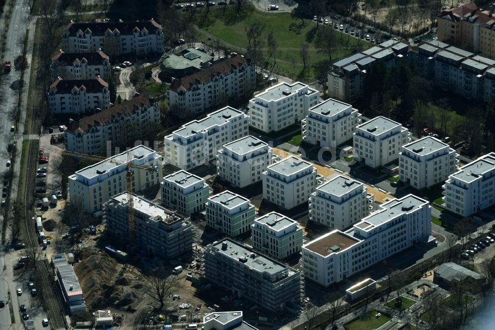 Luftbild Berlin - Baustelle des Cedelia-Bauprojekts in Berlin-Zehlendorf