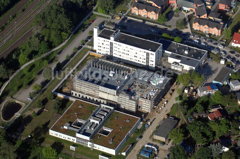 Luftbild Berlin - Baustelle / construction area Deutsche Bahn in Berlin-Mahlsdorf