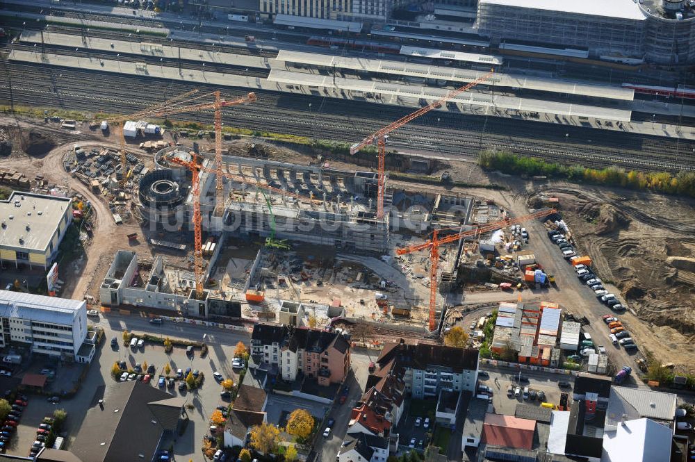 Luftaufnahme Aschaffenburg - Baustelle Dammer Tor Carre Aschaffenburg in Bayern