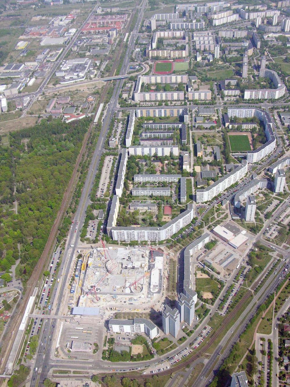 Luftbild Berlin-Marzahn - Baustelle Eastgate Berlin-Marzahn