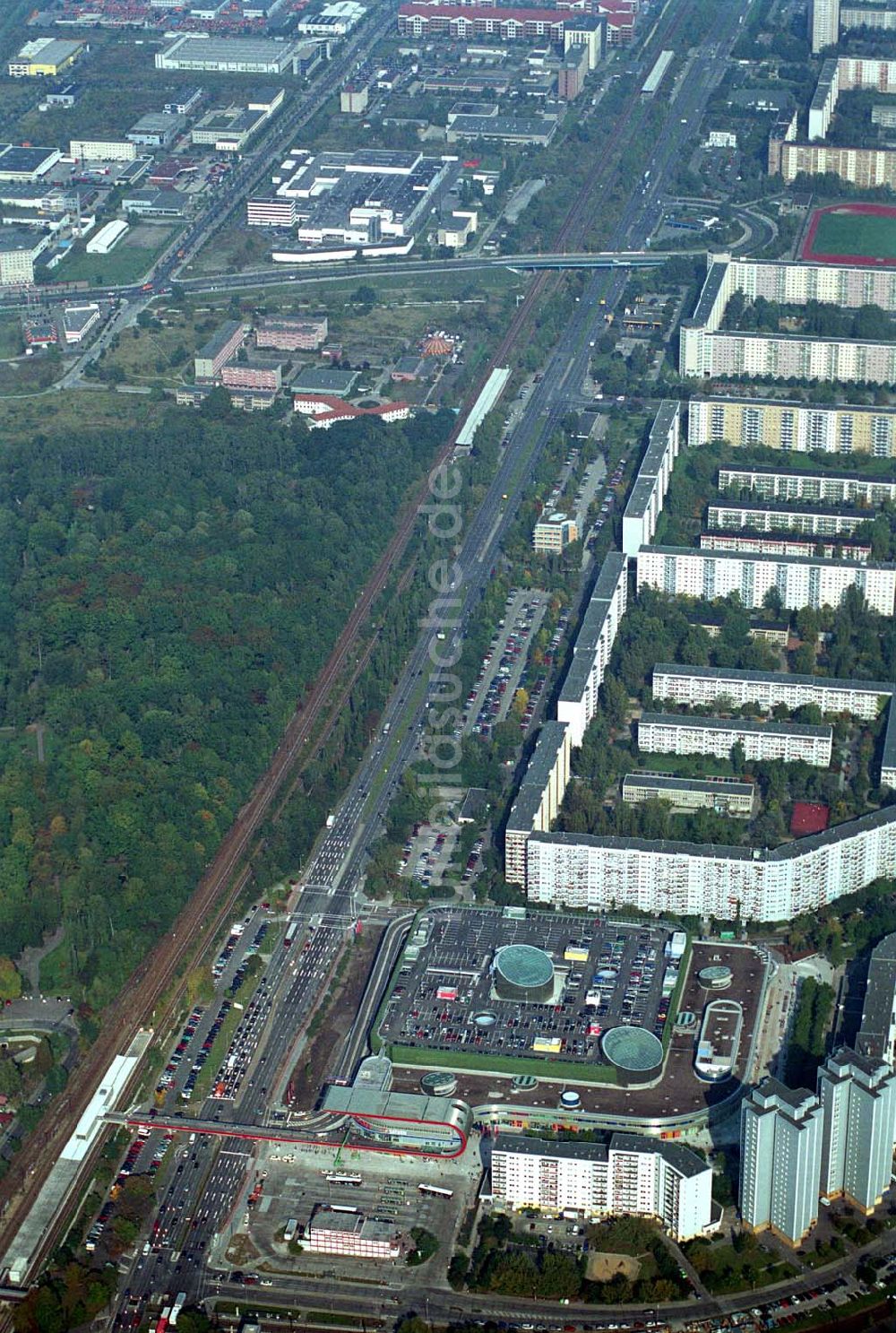 Berlin-Marzahn aus der Vogelperspektive: Baustelle Eastgate Berlin-Marzahn