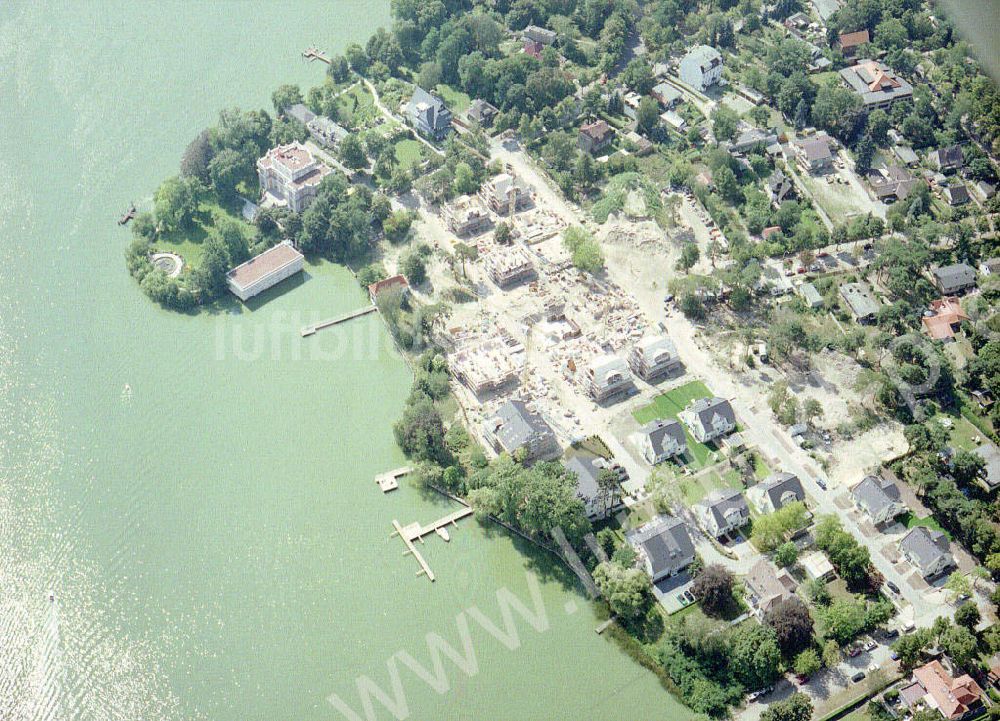 Zeuthen aus der Vogelperspektive: Baustelle der EDR GmbH am Zeuthener See