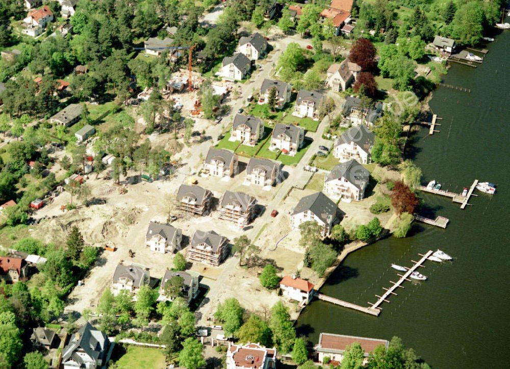 Luftbild Zeuthen - Baustelle der EDR GmbH am Zeuthener See