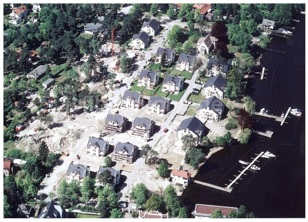 Luftaufnahme Zeuthen - Baustelle der EDR GmbH am Zeuthener See