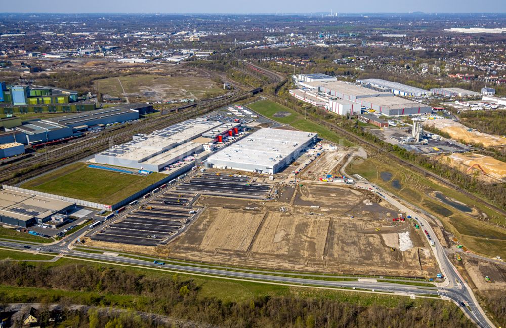 Dortmund aus der Vogelperspektive: Baustelle auf dem ehemaligen Hoeschgelände in Dortmund im Bundesland Nordrhein-Westfalen