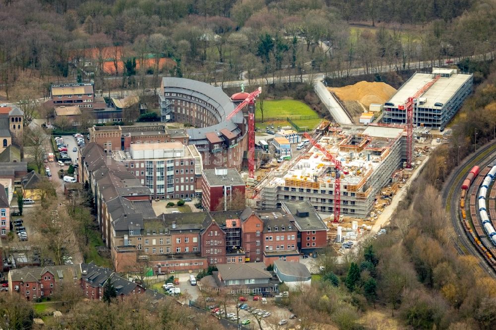 Duisburg Von Oben - Baustelle Für Einen Erweiterungs- Neubau Auf Dem ...