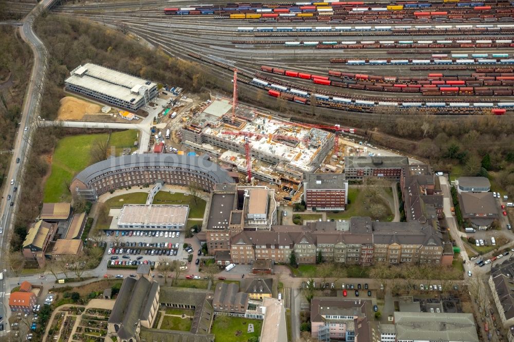 Duisburg Von Oben - Baustelle Für Einen Erweiterungs- Neubau Auf Dem ...