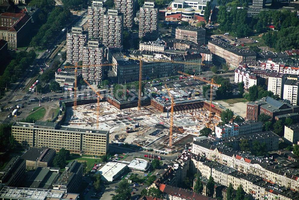 Luftaufnahme Wroclaw (Polen) - Baustelle Einkaufscenter Pasaz Grunwaldzki - Wroclaw (Polen)