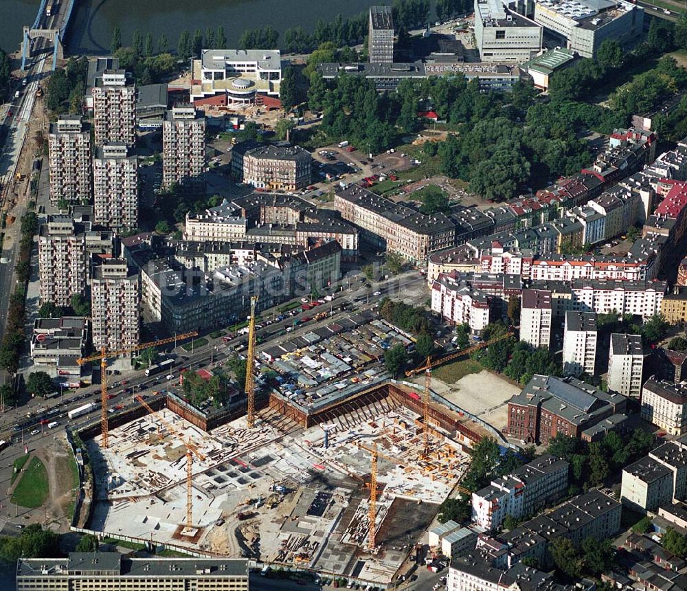 Luftbild Wroclaw (Polen) - Baustelle Einkaufscenter Pasaz Grunwaldzki - Wroclaw (Polen)