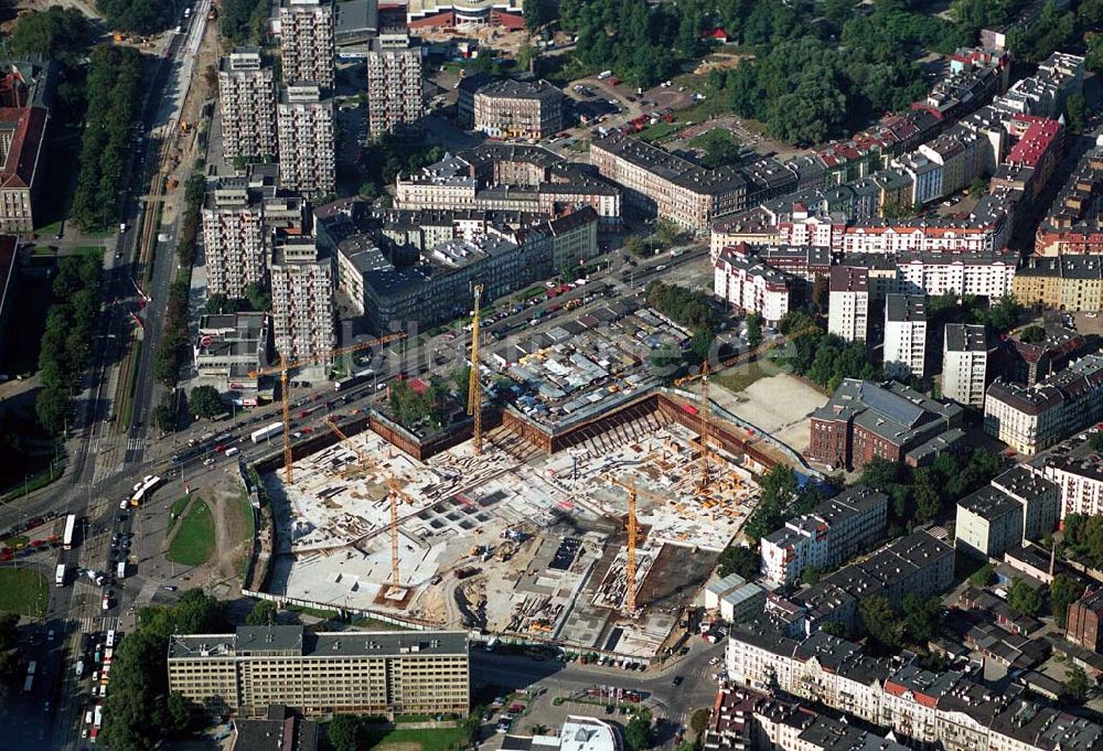 Luftaufnahme Wroclaw (Polen) - Baustelle Einkaufscenter Pasaz Grunwaldzki - Wroclaw (Polen)