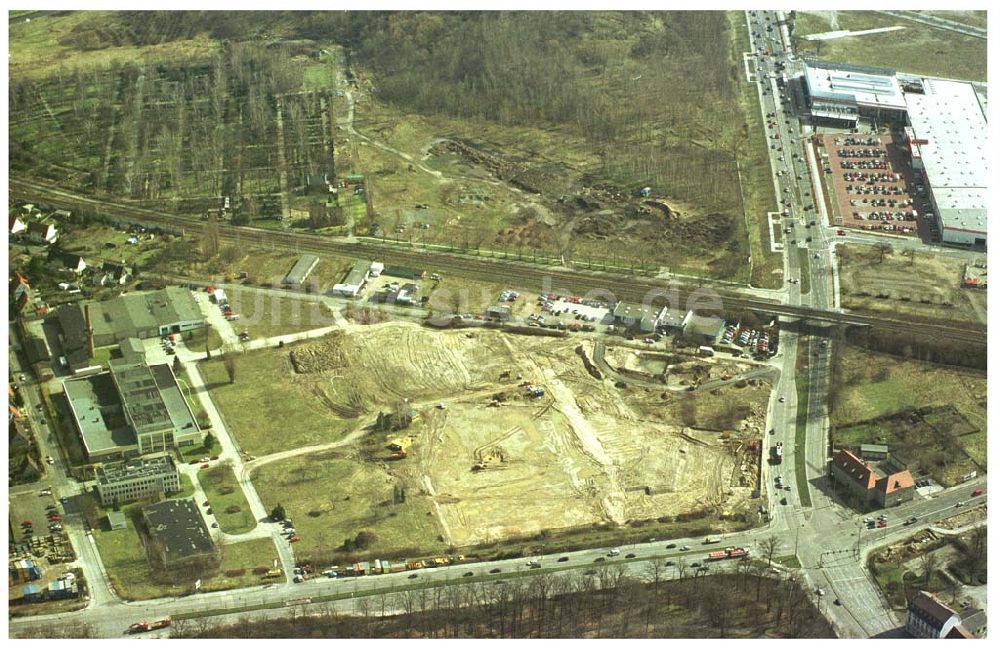 Luftaufnahme Berlin- Mazahn / Biesdorf - Baustelle am Entwicklungsgebiet Biesdorf- Süd.