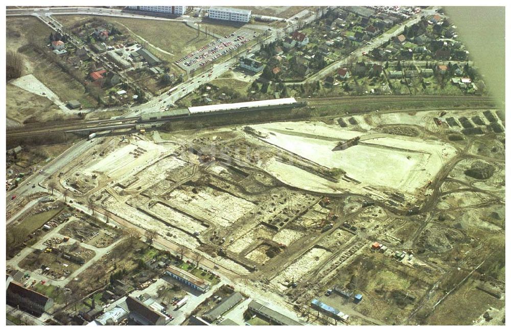 Berlin- Mazahn / Biesdorf von oben - Baustelle am Entwicklungsgebiet Biesdorf- Süd.