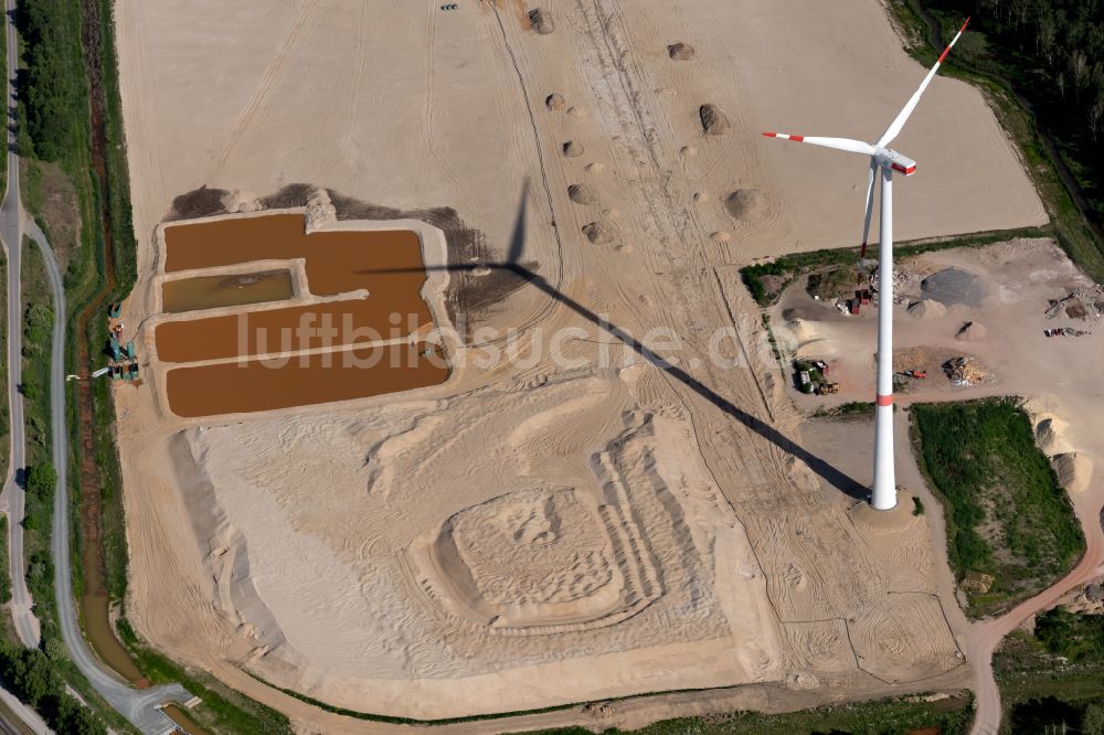 Luftbild Bremen - Baustelle mit Erschließungs - und Aufschüttungs- Arbeiten an der Wilhelm-Maybach-Straße in Bremen, Deutschland