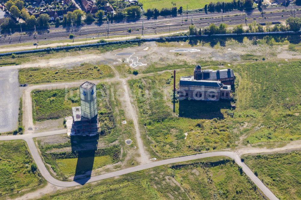 Luftbild Düsseldorf - Baustelle mit Erschließungs - und Aufschüttungs- Arbeiten zum Neubau des Glasmacherviertel in Düsseldorf im Bundesland Nordrhein-Westfalen, Deutschland