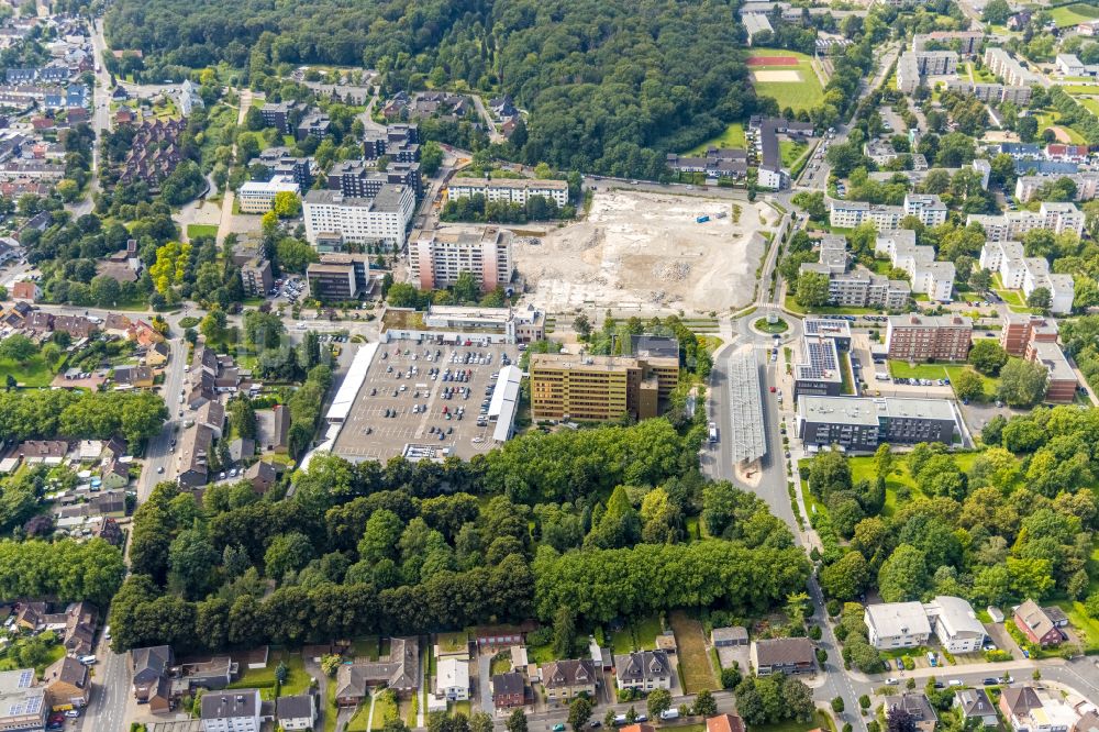 Luftbild Bergkamen - Baustelle mit Erschließungs - und Aufschüttungs- Arbeiten zwischen Gedächtnisstraße, Hubert-Biernat-Straße und Töddinghauser Straße in Bergkamen im Bundesland Nordrhein-Westfalen, Deutschland