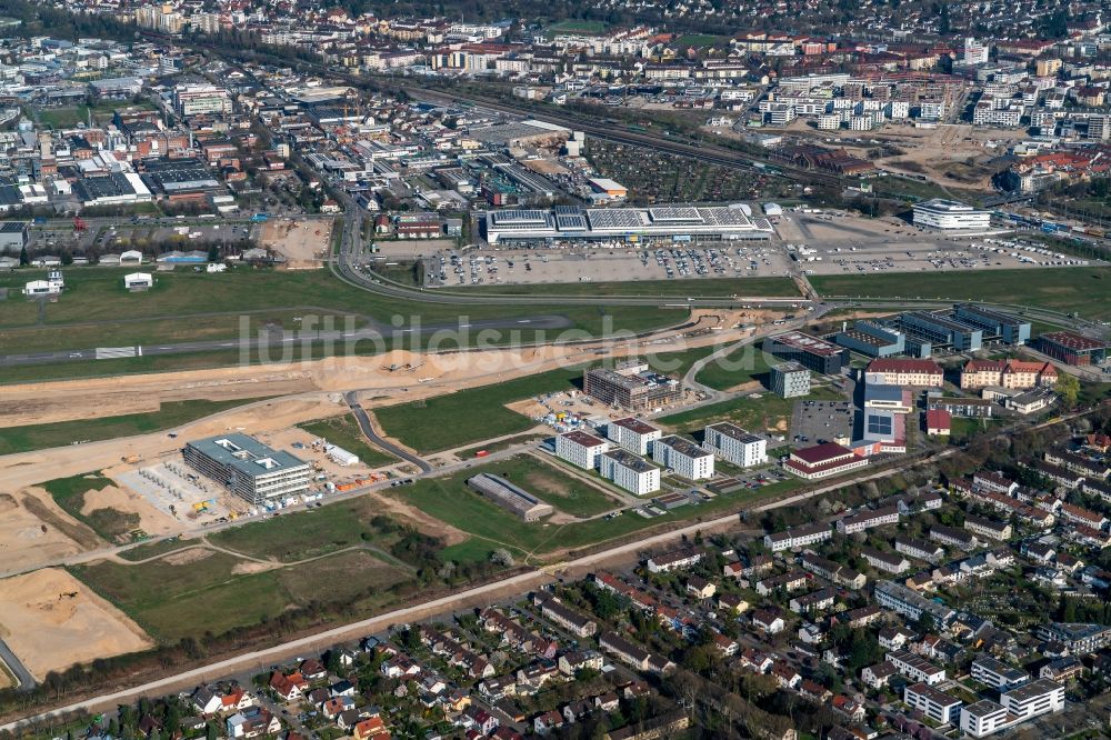 Luftaufnahme Freiburg im Breisgau - Baustelle mit ...