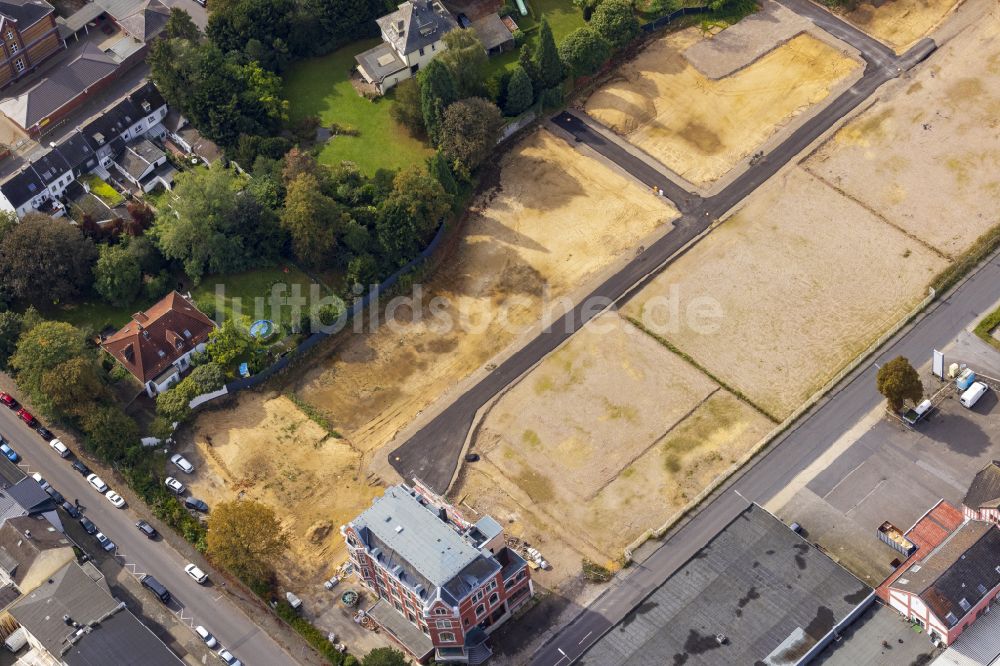 Luftbild Viersen - Baustelle mit Erschließungs-, Grundierungs- und Erdarbeiten mit Aufschüttungen in Viersen im Bundesland Nordrhein-Westfalen, Deutschland