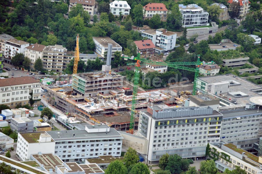 Luftbild Stuttgart - Baustelle des Erweiterungsbaus des Katharinenhospitals Stuttgart