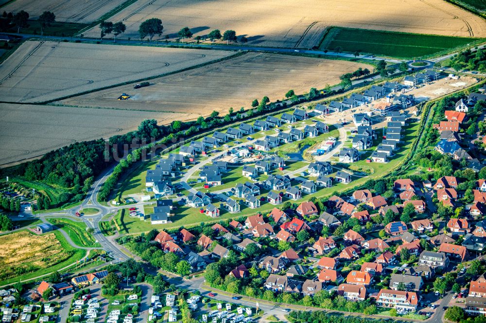 Luftaufnahme Büsum - Baustelle der Ferienhaus Anlage Nordsee Resort Büsum in Büsum im Bundesland Schleswig-Holstein, Deutschland