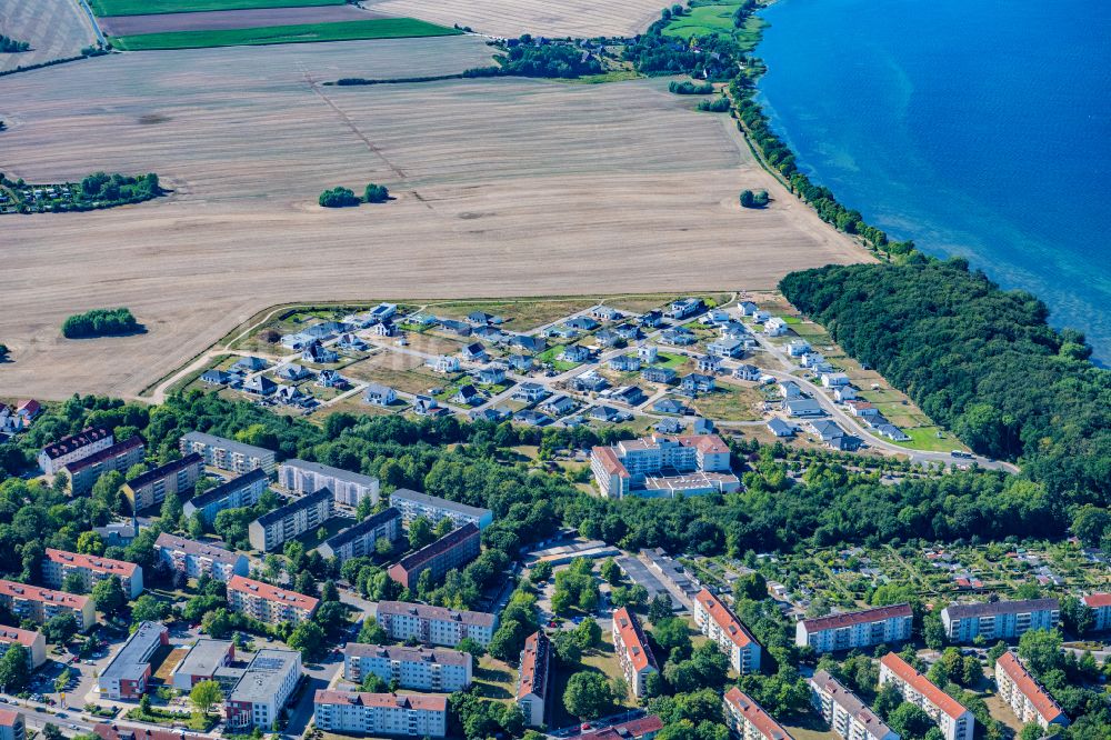 Luftaufnahme Hansestadt Wismar - Baustelle der Ferienhaus Anlage Wendorf in Hansestadt Wismar im Bundesland Mecklenburg-Vorpommern, Deutschland