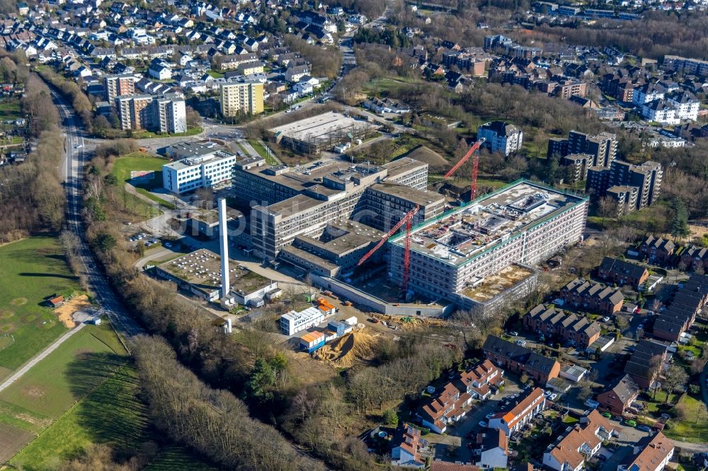 Velbert Von Oben - Baustelle Für Einen Erweiterungs- Neubau Auf Dem ...