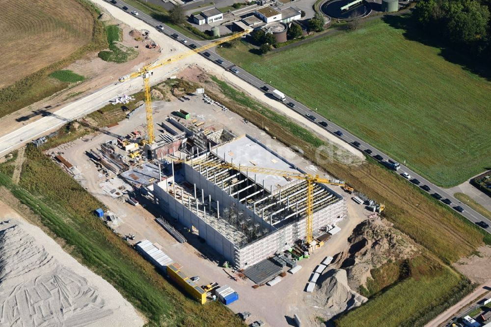 Rheinfelden (Baden) aus der Vogelperspektive: Baustelle für den Neubau