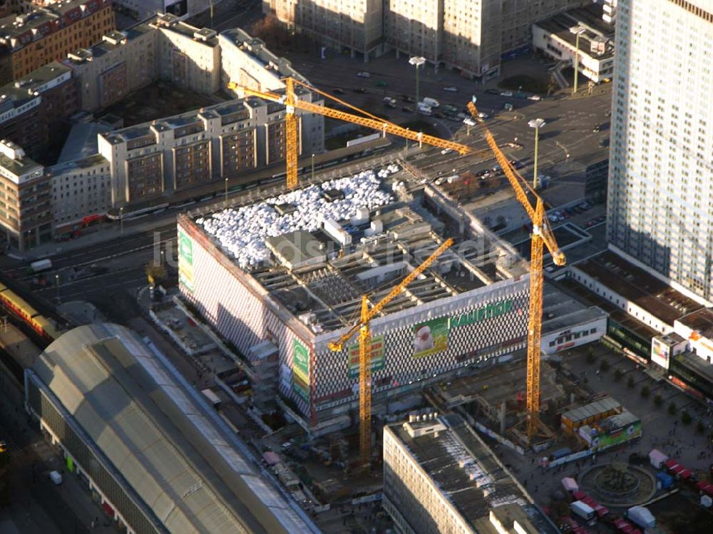 Luftaufnahme Berlin - Baustelle Galeria Kaufhof Berlin