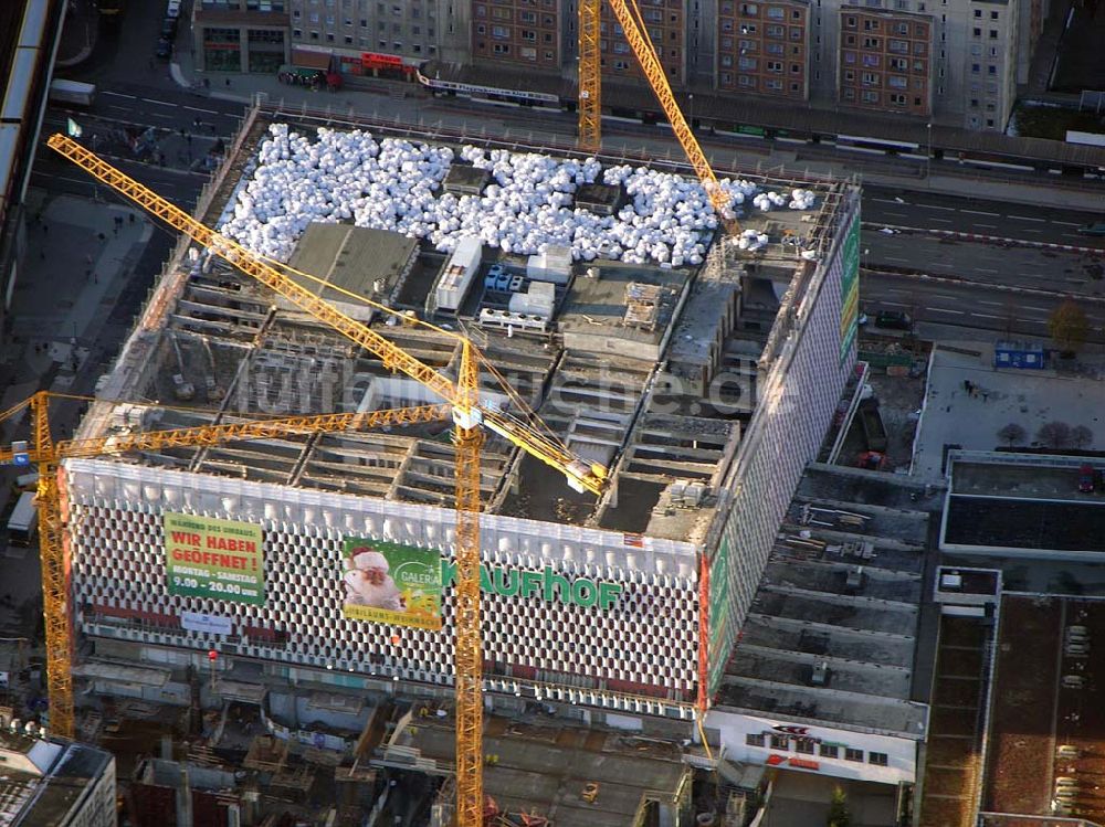 Berlin von oben - Baustelle Galeria Kaufhof Berlin