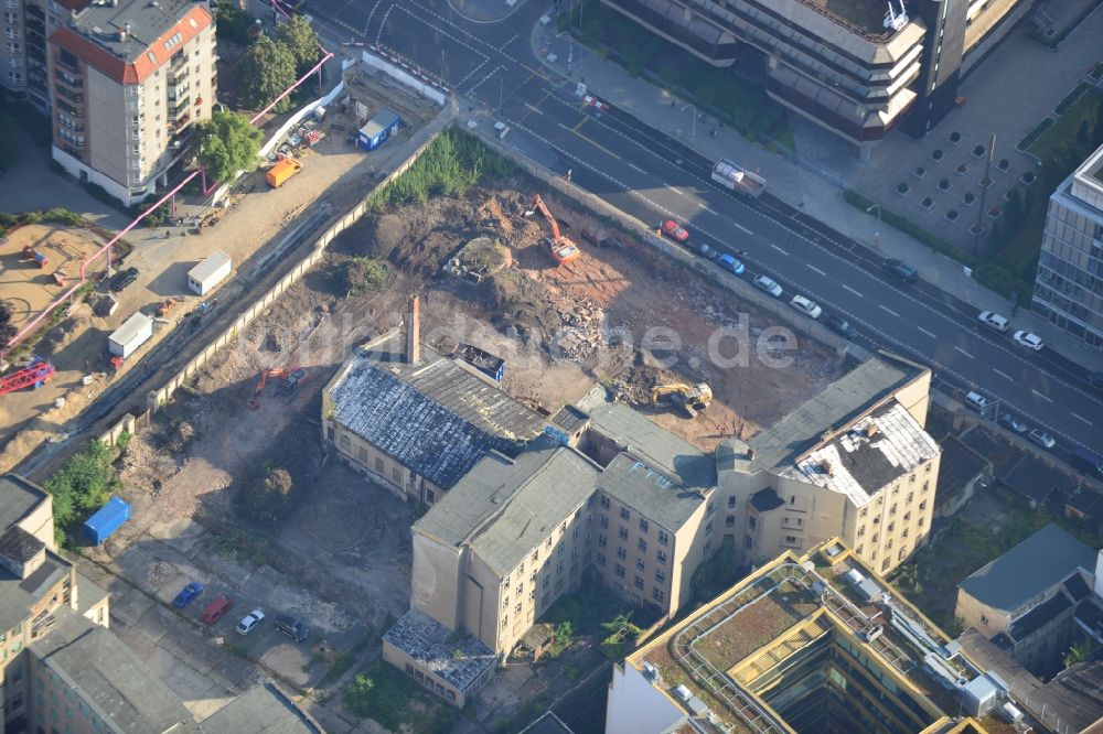 Berlin von oben - Baustelle gegenüber der Botschaft der Tschechischen Republik in Berlin