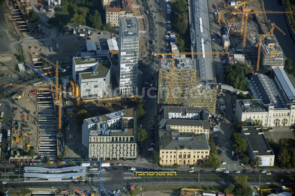 Berlin von oben - Baustelle und Gelände der Europacity an der Heidestraße in Berlin