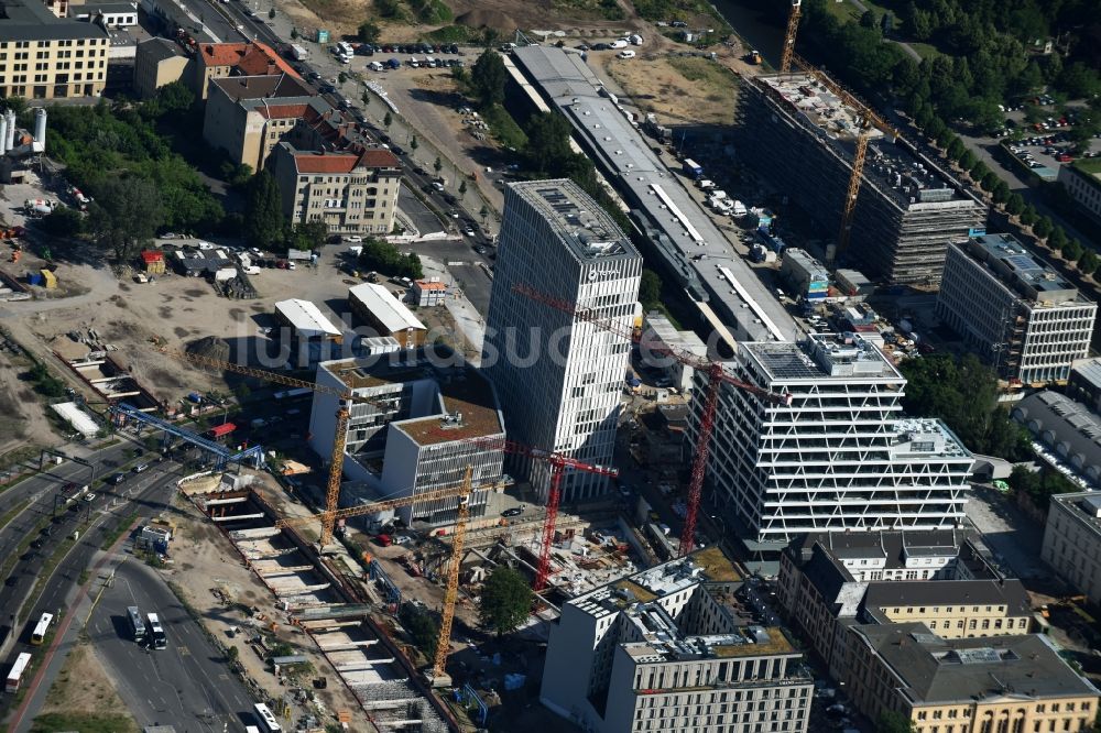 Luftbild Berlin - Baustelle und Gelände der Europacity an der Heidestraße in Berlin