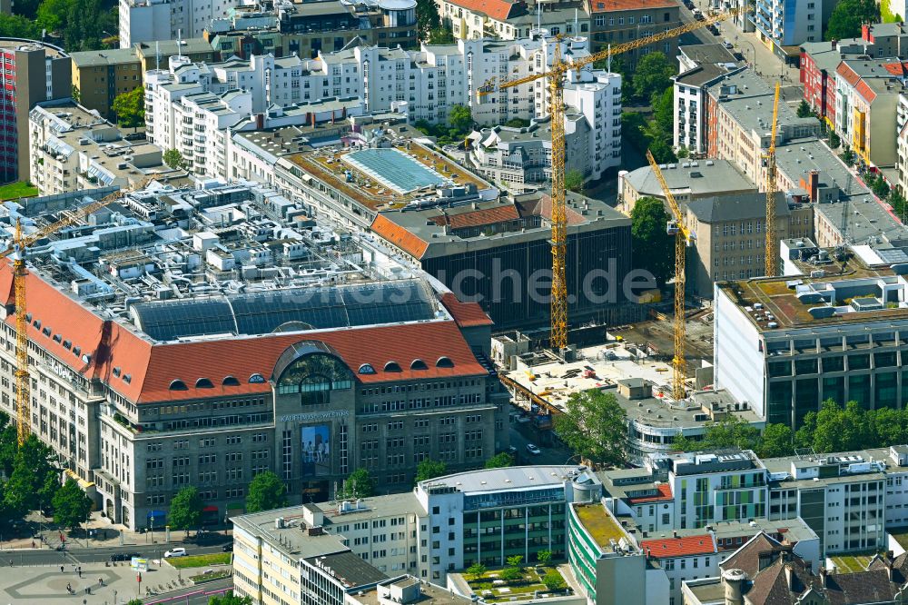 Berlin von oben - Baustelle des Geschäftshauses Passauer Straße im Ortsteil Schöneberg in Berlin, Deutschland