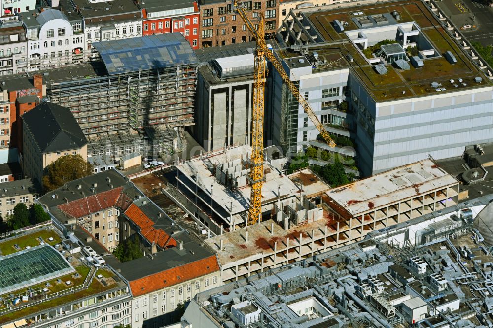 Luftaufnahme Berlin - Baustelle des Geschäftshauses Passauer Straße im Ortsteil Schöneberg in Berlin, Deutschland