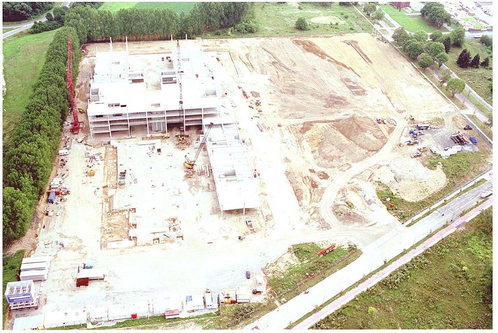 Luftbild Eschborn - Baustelle am Gewerbegebiet der HVB Immobilien AG am Eschborner Dreieck in Frankfurt Sossenheim.