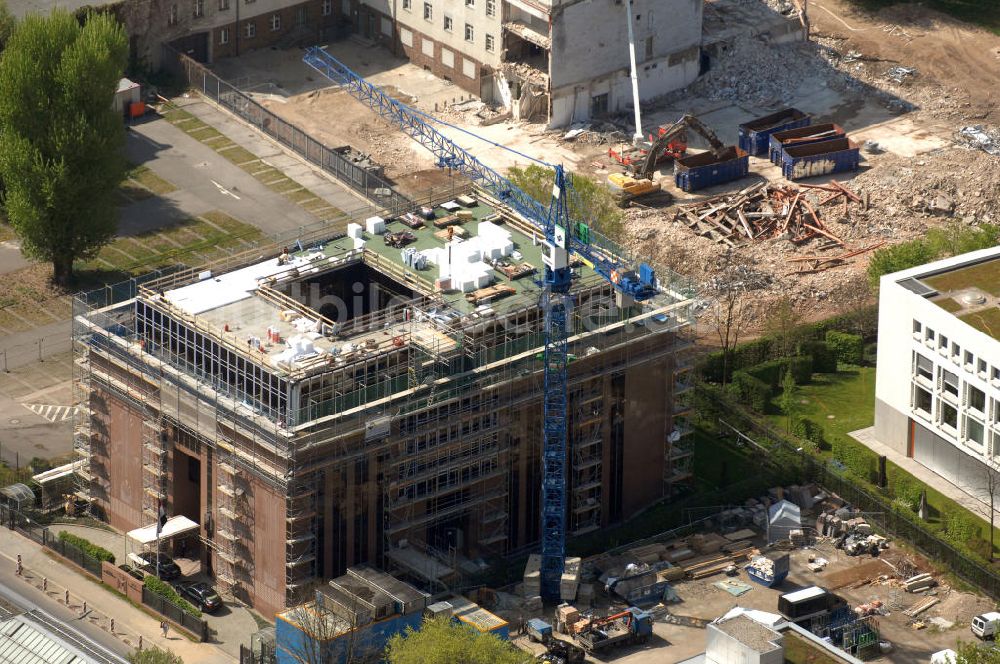 Luftbild Berlin - Baustelle Ägyptische Botschaft in Berlin-Tiergarten